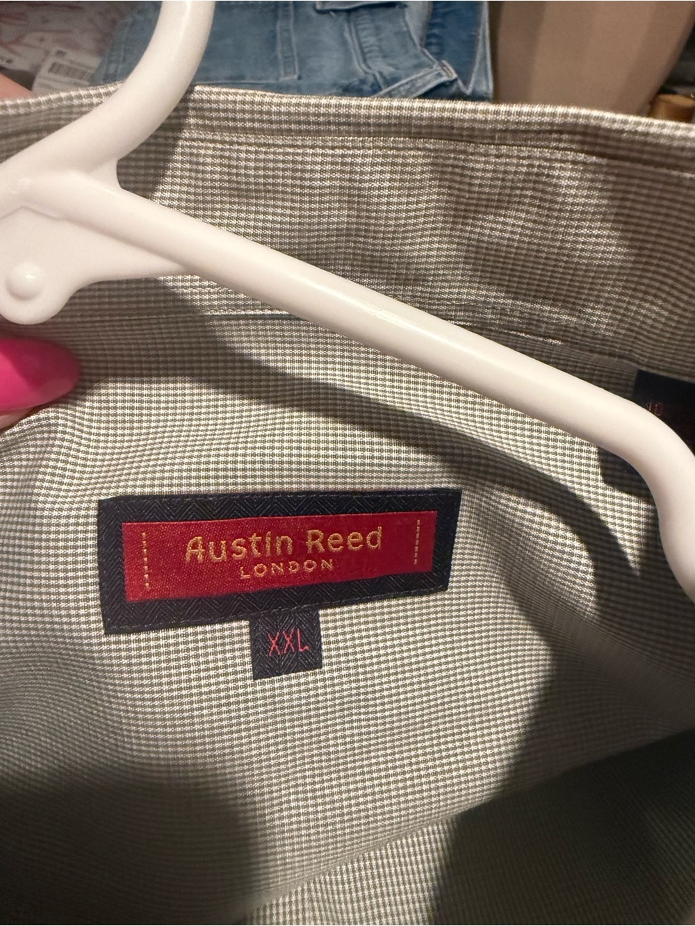 Austin Reed Men's Classic Long-Sleeve Dress Shirt - Grey - Picture 3 of 3